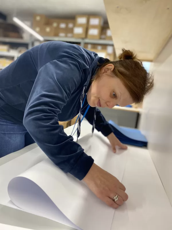 Each notebook is made by hand