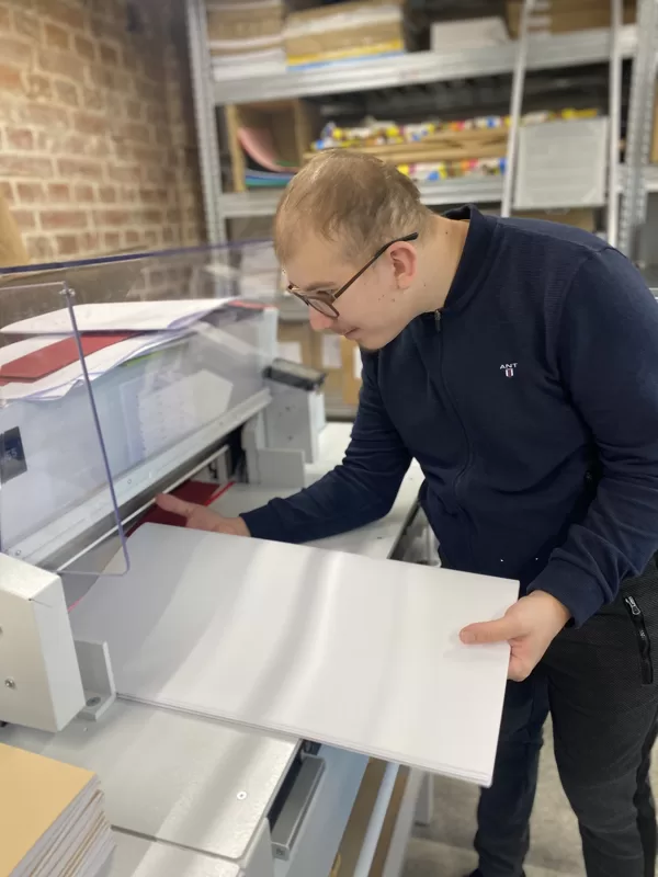 People with intellectual disabilities work independently as possible, getting support they